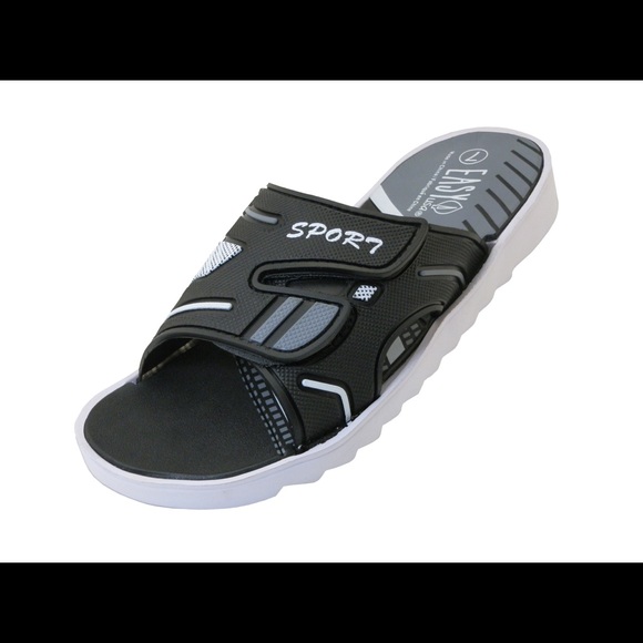 Men's  Casual Shower Adjustable Strap Slide Sandal - Picture 2 of 3